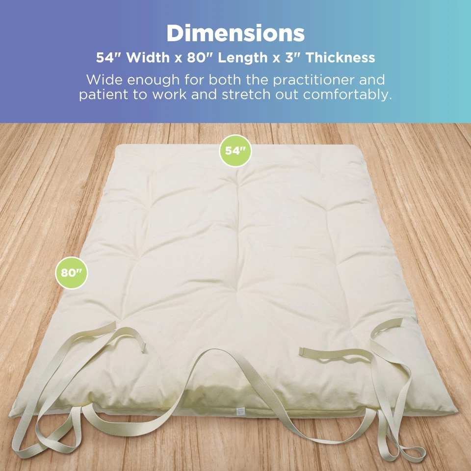 Alfombra de masaje Shiatsu tailandesa, almohadilla de masaje de cuerpo completo de algodón - Hecha en EE. UU. Foto 2 de 4