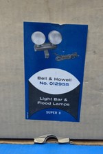 Vintage Bell and Howell Light Bar and Flood Lamps for Super 8 Camera No.012955