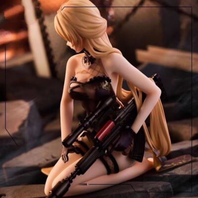 Anime Girls Frontline OTS-14 Groza Sitting position Pvc Figure