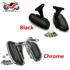 Streamline Passenger Foot Floor board For Harley Touring Road Street Glide 93-Up