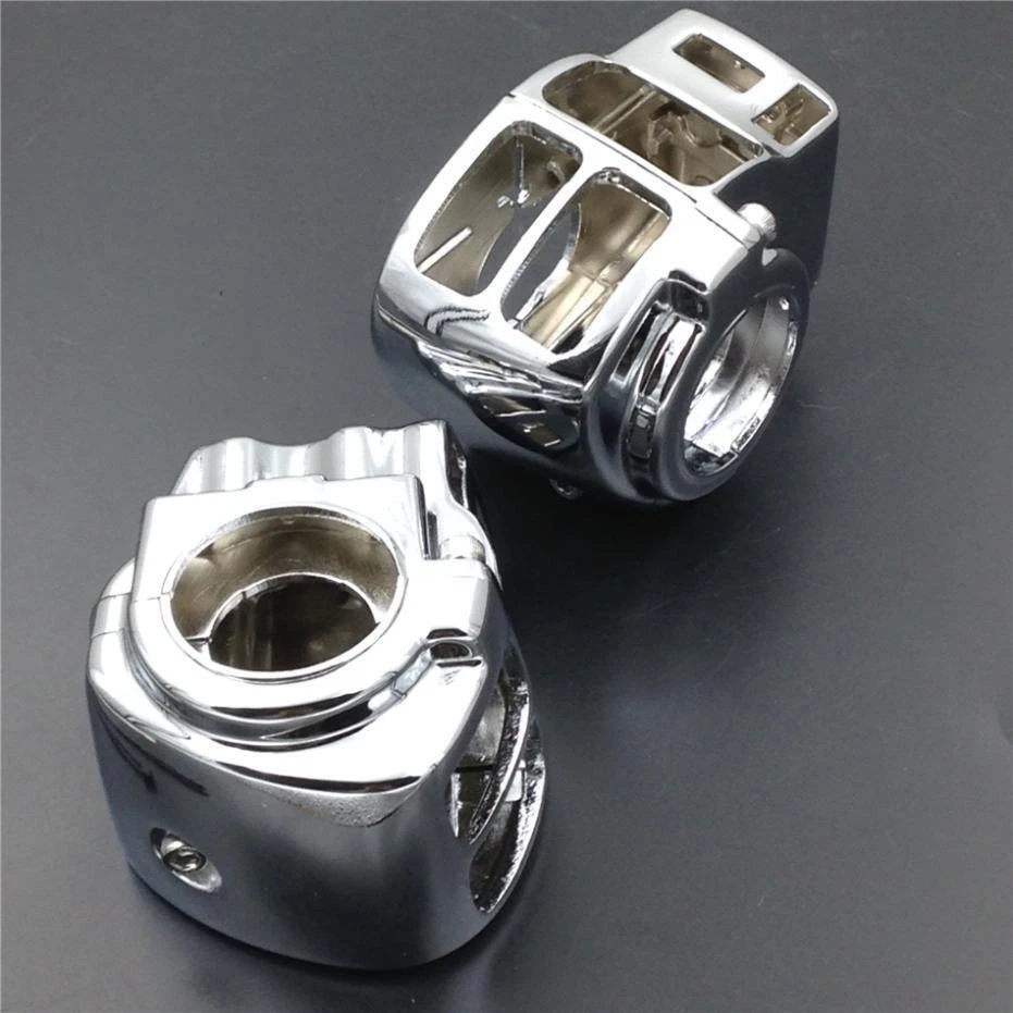 Chrome Switch Housing Cover For Harley Road King Electra FLHRCI FLTRH FLHTCUTG — 第 4/4 张图片