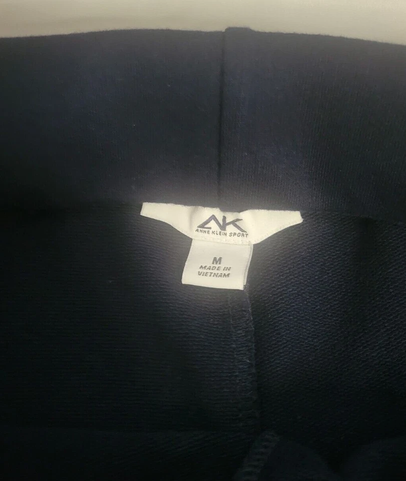 Pantalones deportivos Anne Klein para mujer azul marino de pierna ancha (talla M) Foto 4 de 4