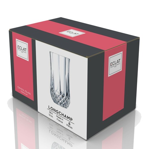 Eclat Cristal d'Arque Longchamp Cognac Wine Tumbler Champagne Crystal Glasses - Picture 56 of 71