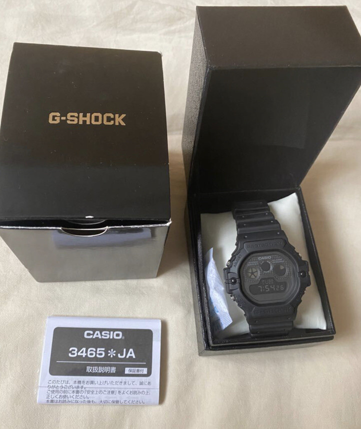 Casio G-Shock Black Resin Case CASIO DW-5900BB-1JF Form Men From