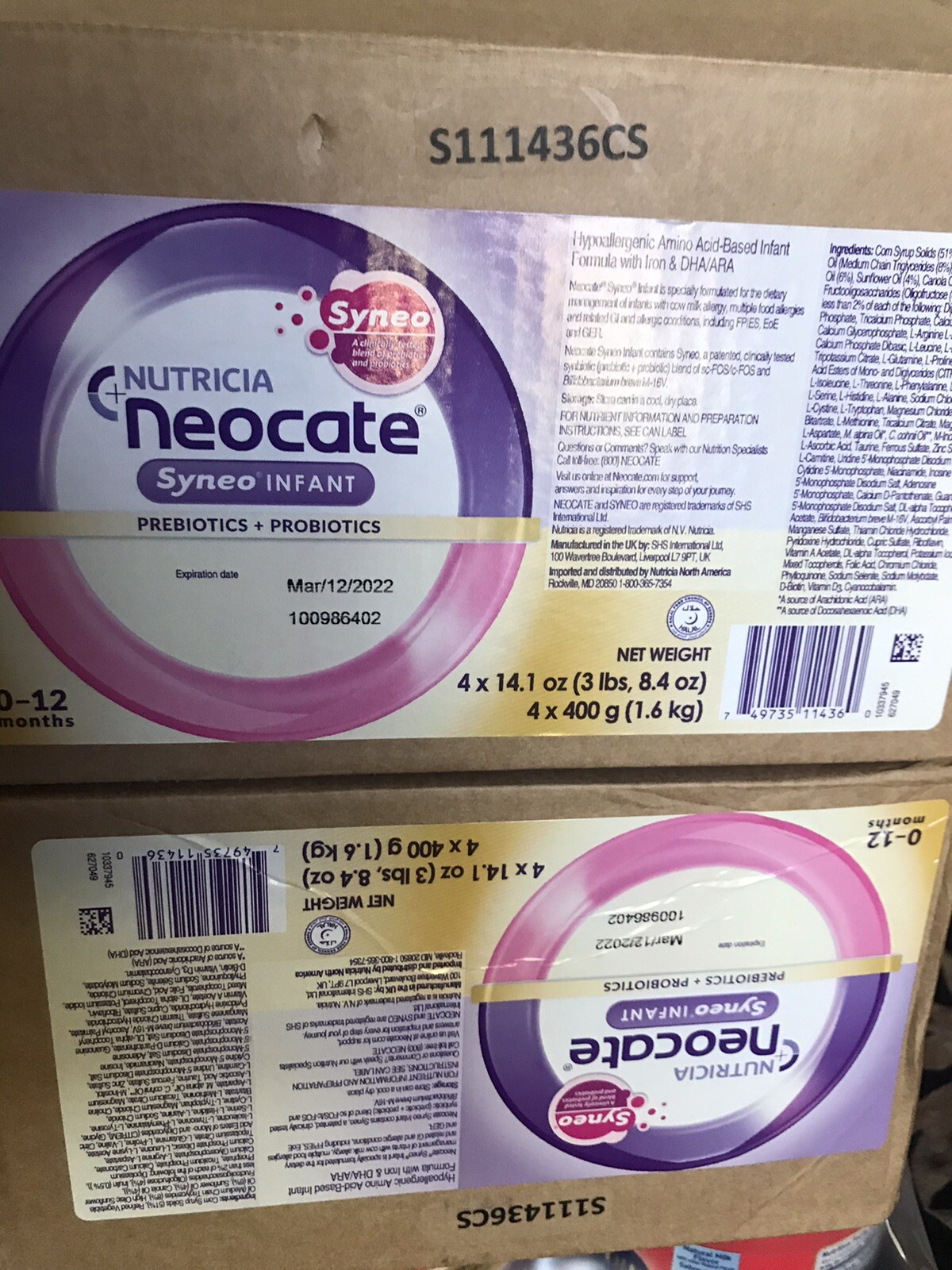 sell unopened baby formula