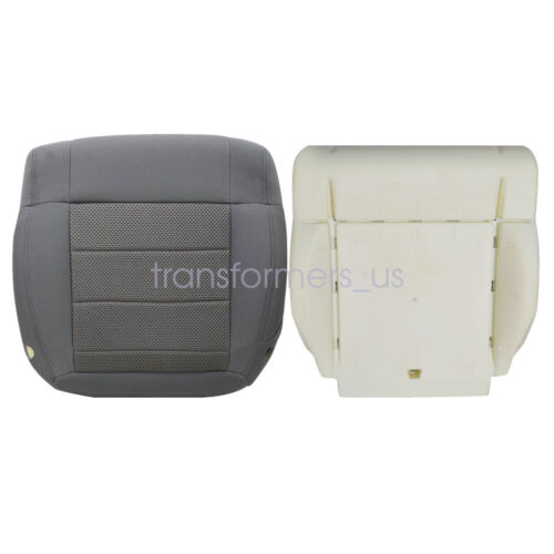 Cubierta de asiento inferior gris y cojín de espuma para Jeep Wrangler Sahara 2008-2010 - Imagen 7 de 20
