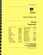 Collins HF-380 Transceiver Instruction Book AND KWM-380 Service Bulletins Manual