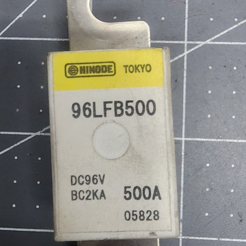 2 Fusibles Hinode 96LFB500 500 Amp DC 96V BC2KA [OF50] - Imagen 6 de 8