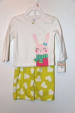 Carter's microfleece 2 piece pajama set sz 2T NEW
