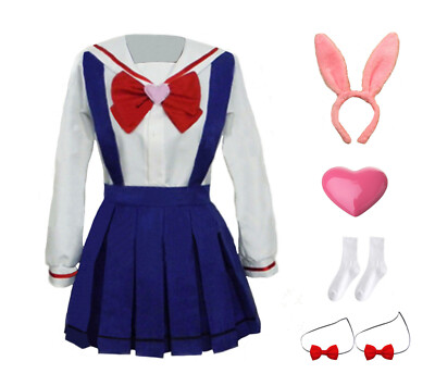 Chibiusa Tsukino Cosplay Halloween Custome School Uniform V1 Size Kid - US3XL