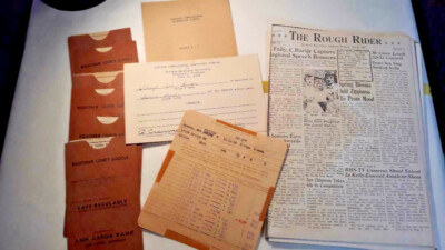 Vintage Elementary Report School Cards & School News  Michigan 1950s Lot 