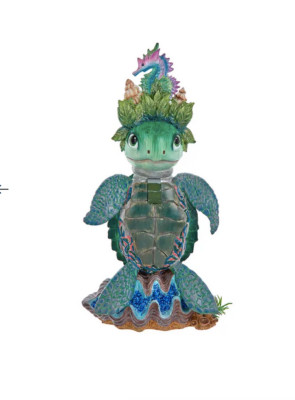 Kurt Adler Sea Turtle & Seahorse Hollywood Nutcracker New Christmas Beach