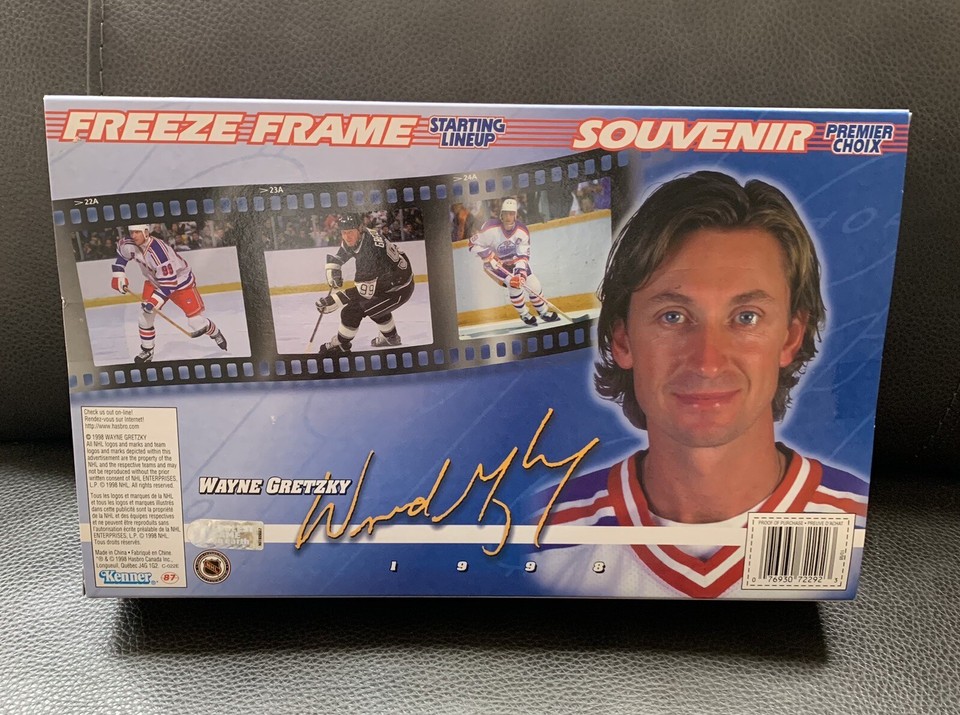 RARE WAYNE GRETZKY 1998 FREEZE FRAME STARTING LINEUP 3 FIGS RANGERS