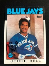 1986 Topps SIGNED: George Bell, BLUE JAYS #338