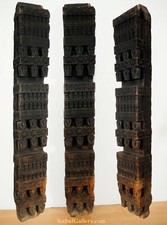 antik Säule afghan nuristan Cedar wood house pillar column 19 Jh. colonne Nr/ULM