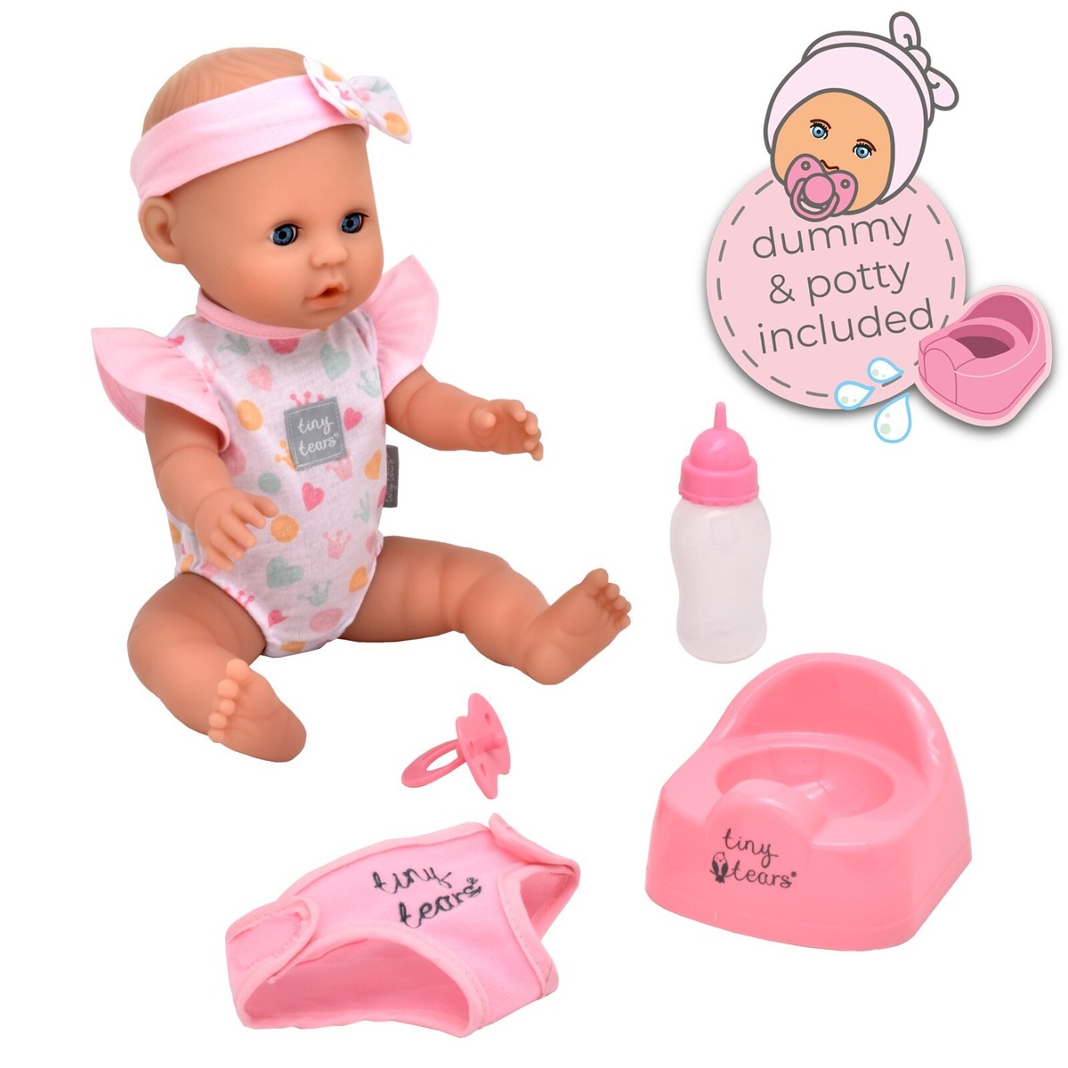 Tiny Tears 🍼 Baby Classic Crying & Wetting Doll 15