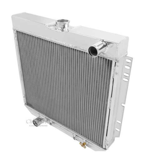 1966-1970 Ford Falcon Radiator,Polished Aluminum 3 Row Champion Radiator, #339 - Picture 3 of 6