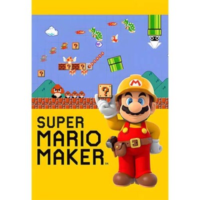 Super Mario Maker Poster High Quality 4x6 8x10 8.5x11 11x17 13x19