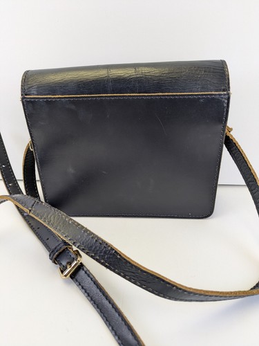 Mark & Graham Crossbody Royal Blue Leather Bag Purse - Picture 2 of 6