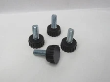 Set of 4 Feet for Wire Shelving 3/8" stem - 7/8" long - Strong & Durable