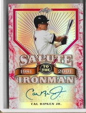 2016 Leaf (Salute To The Ironman) #SI-CR10 Cal Ripken Jr. Refractor 5/5 AUTO