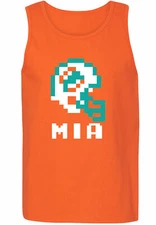 Jaylen Waddle Miami Dolphins Tecmo Bowl Helmet TANK-TOP