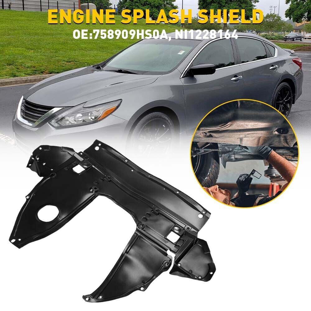 For 20162021 19 20 Nissan Altima Maxima Front Engine Splash Shield