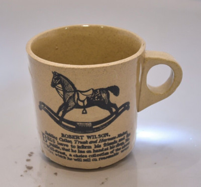 Pearsons Of Chesterfield ROBERT WILSON Rocking Horse 8 oz Coffee Cup Mug Teacup