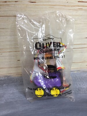 VTG 1996 Disney's Oliver & Company Burger King Tito Chihuahua Wind-up NISP 5099
