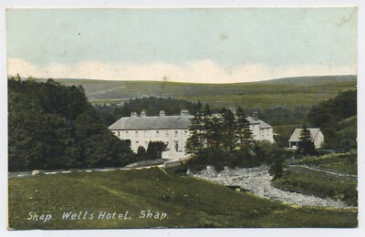 Shap Wells Hotel Shap Cumberland Vintage Postkarte E13