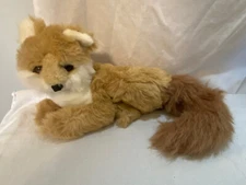 Vintage Soft Things Laying Red Fox Plush Stuffed Animal 13" Long Bushy Tail