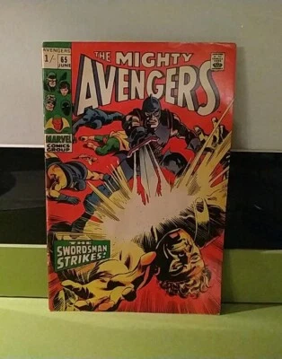 THE AVENGERS VOL 1 # 65 MARVEL COMICS 1969 THOMAS COLAN UK PUBLISHING SWORDSMAN - Photo 1/3