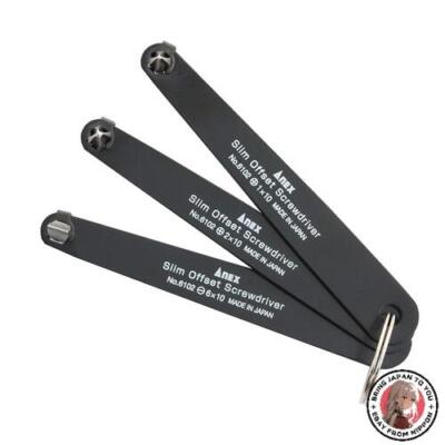 NEU ANEX Ultra Low Profile Offset Schraubendreher Set 3 Stück Nr.6102-T