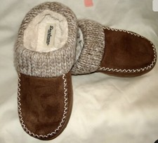 COZY MOUNTAIN Memory Foam Women's Slippers Sz M 7-8 Chestnut
