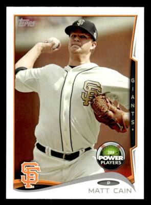 2014 Topps #PP-151 Matt Cain Power Players card