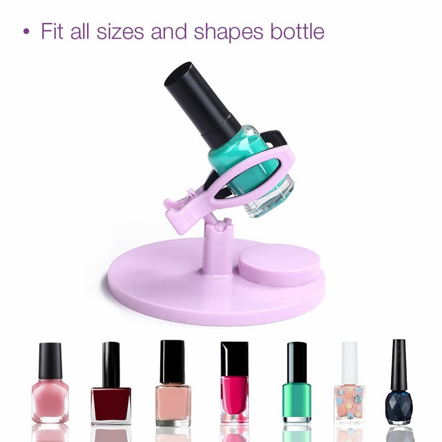 Hand Free Nail Polish Gel Bottle Holder Display Stand Rack Tilt Clip
