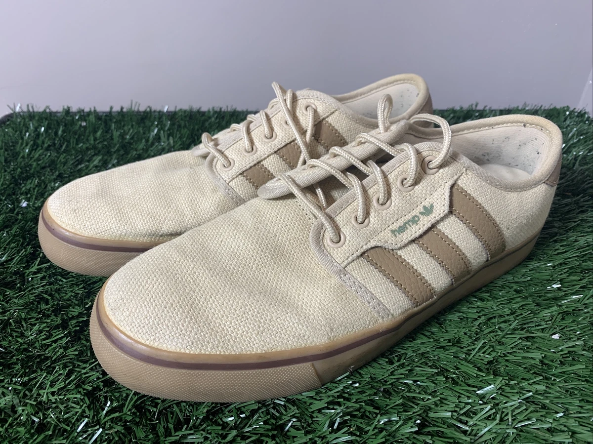 Adidas Seeley Hemp G98087 Tan Brown Lace Up Sneaker Men\'s Size 8.5 Streetwear Amazon.com | Adidas Originals Men main image 4