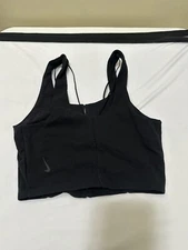 Nike Women's Yoga Luxe Crop Tank Top in Black Color Style CJ3665-010 Size XS N69