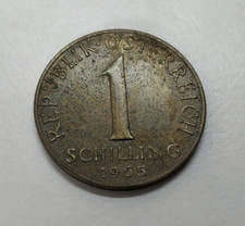 1 öS ATS Austriacki szyling Moneta 1965 Moneta obiegowa