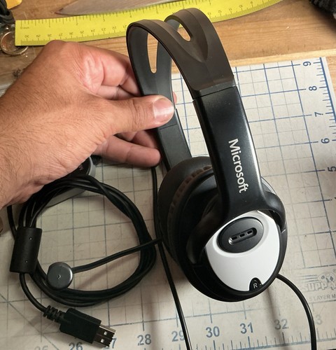 Microsoft LifeChat LX-3000 Black USB Headset Headphones - Picture 11 of 15