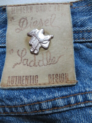 Diesel Saddle Jeans Hose W 34 /L 34 USED ! Silber Sattel, Weiter Oberschenkel  !