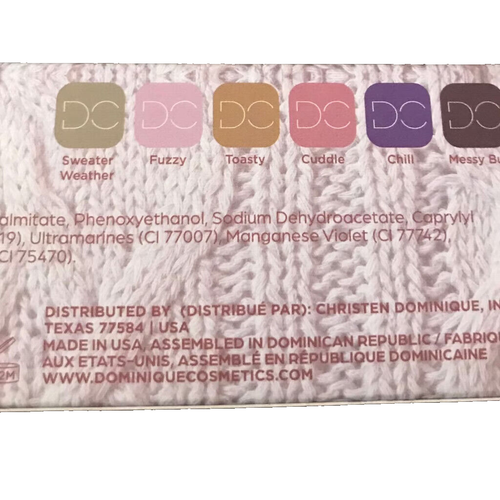 Suéter Paleta de Sombras de Ojos Dominique Cosmetics Clima 6 Tonos Acabado Mate - Imagen 3 de 4