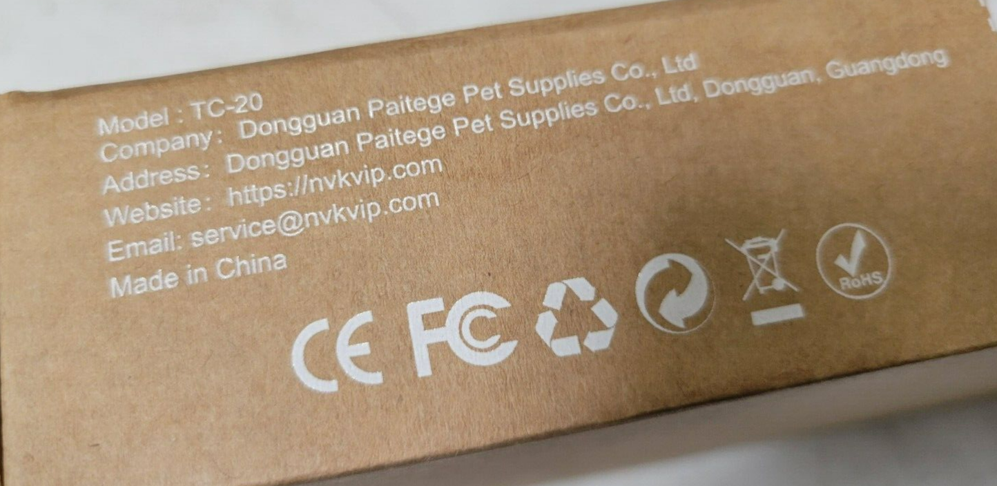 NVK TC20 Waterproof Dog Training Shock Collar Black NEW SEALED eBay