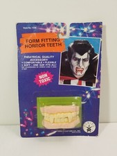 Vtg 1992 Rubie's Vampire Teeth Devil Werewolf Horror Halloween Fake NEW SEALED
