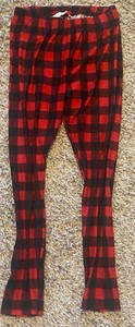 Red and Black Buffalo Plaid Leggings Size M