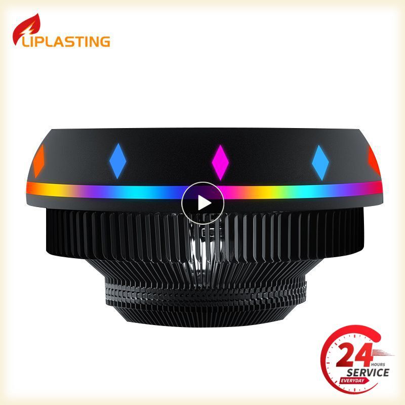 Universal CPU Fan UFO-type Radiator Desktop Computer Radiator 5 Color LED Light-