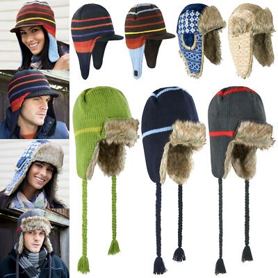 Women's Cute Animal Winter Hat - Faux Fur Ear Flap Trapper Cap, Thick & Plush For Cold Weather, Outdoor Travel