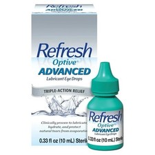 REFRESH OPTIVE ADVANCED LUBRICANT EYE DROPS .33 OZ/10 ML- EXP. 12/25
