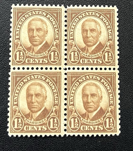 US Stamp #684 - 1930 1½ ¢ Warren Harding, Block Of 4 MNH, OG