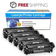 5 PK Q2612A 12A Toner Cartridge for HP LaserJet 1010 1020 1022 3020 3030 M1319F